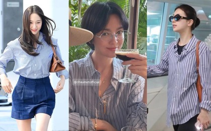 Song Hye Kyo, Suzy, Krystal... đều chết mê sơ mi kẻ sọc