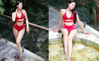 Vợ Đoàn Văn Hậu tung ảnh bikini nóng bỏng, khoe vóc dáng "đồng hồ cát" sau 1 năm "giấu nhẹm" vì sinh con