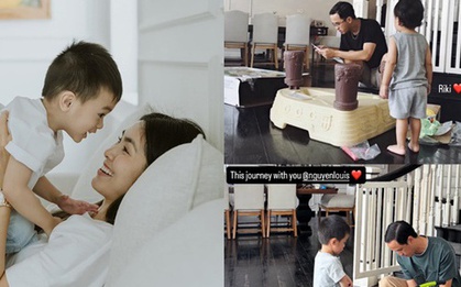 Ông xã thiếu gia của ngọc nữ showbiz, là một trong những người thừa kế gia tộc hàng nghìn tỷ vẫn tự tay chăm con từ nhỏ đến lớn