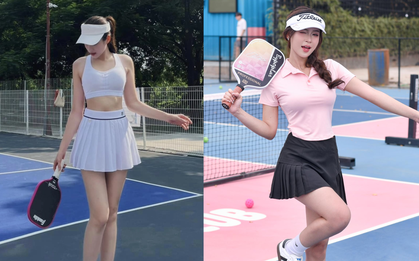 Chị đẹp, gái xinh khoe body nét căng trên sân pickleball, mua phụ kiện ở đâu?