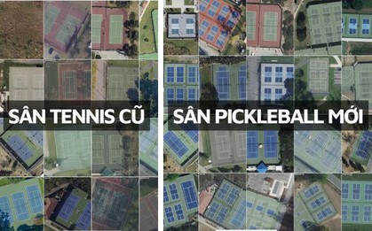 Pickleball “nuốt chửng” 8.000 sân tennis ở Mỹ: Môn thể thao gây nghiện qua góc nhìn từ trên cao
