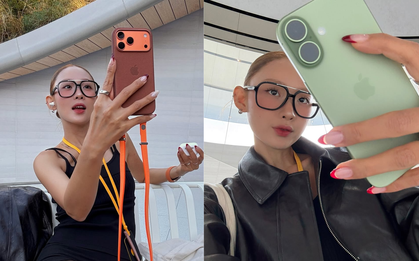 Hot girl Hàn từng sang Việt Nam trên tay sớm cả 4 mẫu iPhone mới, màu nào cũng thành pose ảnh quá salay