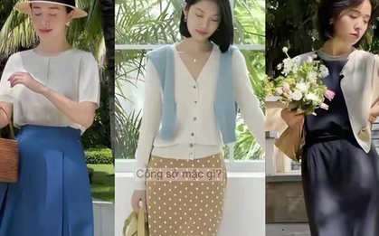 Đầu thu, "áo khoác mỏng + váy dài" hot rần rần! Phụ nữ trung niên mặc thế này ắt thăng hạng khí chất