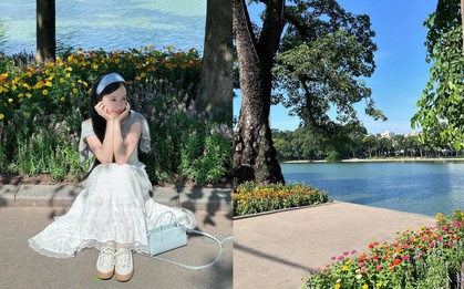 Địa điểm quen thuộc giữa Hà Nội bỗng "biến hình" đẹp như phim, các nàng thơ thi nhau chụp ảnh "cháy máy"
