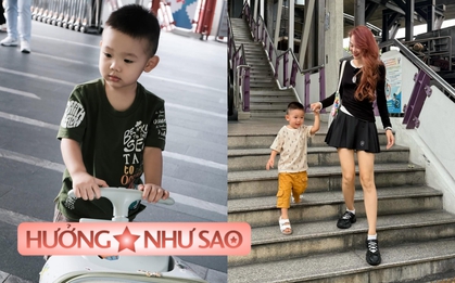 Minh Hằng đưa con đi du lịch, mang theo chiếc vali đặc biệt và rất cần cho gia đình có con nhỏ