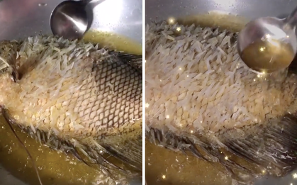 Cảnh tượng chiên cá nguyên vảy khiến nhiều người "nổi gai ốc", không ngờ lại là đặc sản độc đáo ở miền Tây