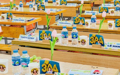 Những hình ảnh "cưng xỉu" tại 1 "trường làng" ở Hà Nội đang khiến nhiều cha mẹ xuýt xoa: Có động lực đi họp phụ huynh hẳn!