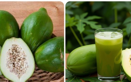 Lý do bạn nên uống nước ép đu đủ xanh trong mùa hè