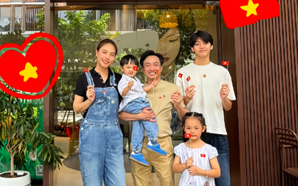 Vợ chồng Quốc Cường – Đàm Thu Trang chia sẻ ảnh mừng Quốc khánh 2/9, visual của Subeo lại gây sốt