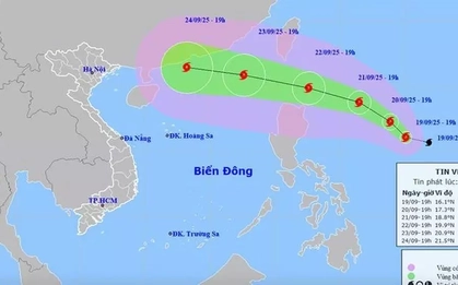 Bão Ragasa tiến vào Biển Đông có thể mạnh lên thành siêu bão