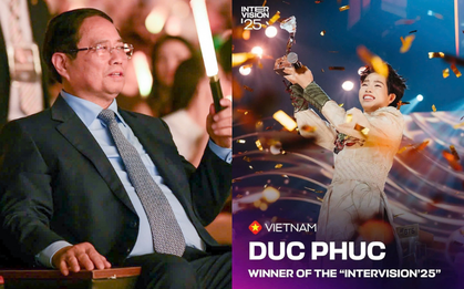 Thủ tướng Phạm Minh Chính gửi thư chúc mừng Đức Phúc sau chiến thắng rạng danh Việt Nam tại Intervision 2025
