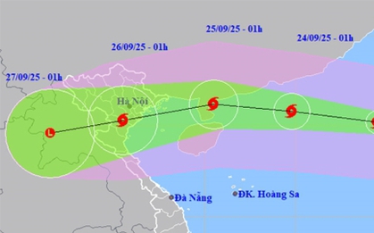 Siêu bão Ragasa đạt cấp cực đại 17 khi vào Biển Đông gây sóng cao trên 10m