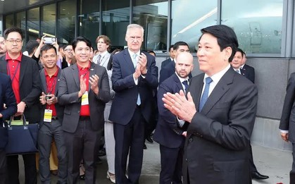 Chủ tịch nước Lương Cường dự lễ bàn giao tàu bay Boeing đầu tiên cho Vietjet