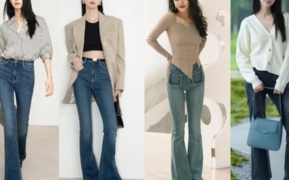 1m58 vẫn “ăn gian” được 5 cm chiều cao nhờ quần ống loe, tôi đã thử và thành công!