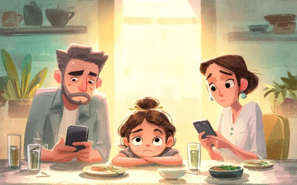 9 điều cha mẹ "nghiện điện thoại" thường làm mà không nhận ra trông tệ đến mức nào