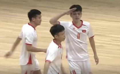 Tuyển futsal Việt Nam thắng đậm 7-2 Trung Quốc, rộng cánh cửa vào VCK futsal châu Á