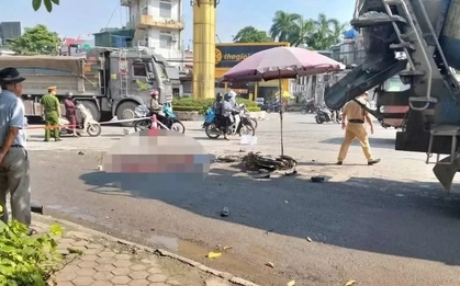 Hà Nội: Người phụ nữ đi xe máy tử vong sau va chạm với xe bồn