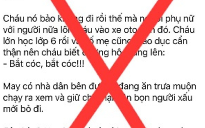 Vụ học sinh lớp 6 ở Hà Nội suýt bị bắt cóc trên đường đi học: Do cháu tự nghĩ ra