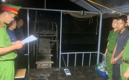 Phá "tiệc ma túy" tại căn nhà nổi trên sông Gianh