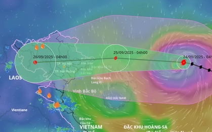 Siêu bão Ragasa hướng về Quảng Ninh - Hải Phòng, rủi ro thiên tai cấp 3