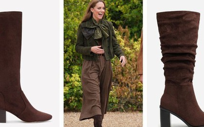 Vương phi Kate bỗng "đi guốc trong bụng" phái đẹp, hóa ra đôi boots nâu này lại có sức mạnh thần kỳ đến vậy?