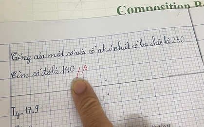 Bài Toán đúng 100% bị cô giáo chấm sai khiến bà mẹ "hoài nghi nhân sinh", nhiều người chỉ ra điểm bất ngờ!