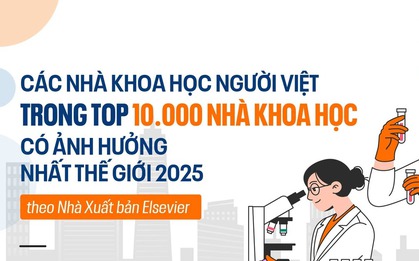 Các nhà khoa học người Việt trong Top 10.000 Nhà Khoa học có ảnh hưởng nhất thế giới 2025