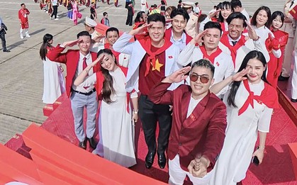 Tinh tú của thể thao Việt Nam hân hoan, tự hào giữa Quảng trường Ba Đình lịch sử ngày Đại lễ 2/9