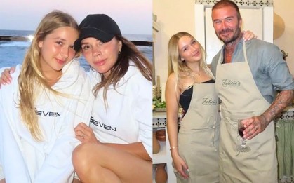 Mê mẩn ngắm tiểu thư Harper Beckham tuổi 14, làn da căng bóng, mặc tạp dề vào bếp cùng bố cũng xinh đẹp vô cùng!
