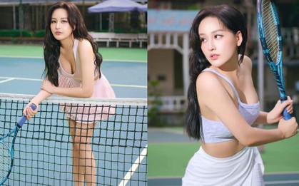 Mai Phương Thuý cực quyến rũ trên sân tennis, trong tủ đồ lượng outfit tennis nhiều hơn quần áo mặc hàng ngày