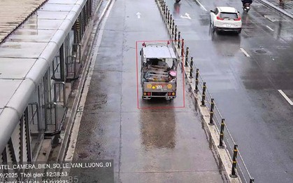 Thêm vị trí lắp camera AI ở Hà Nội, phát hiện loạt xe đi vào làn BRT