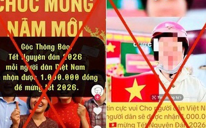 Công an khuyến cáo: Người dân cảnh giác trước thông tin "Chính phủ tặng quà Tết 1 triệu đồng", không cung cấp CCCD, tài khoản ngân hàng cho bất kỳ ai