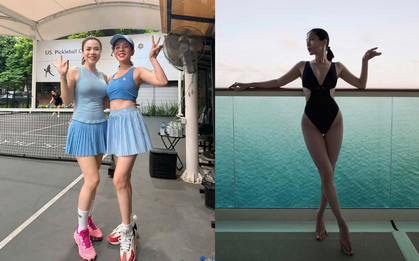 Lệ Quyên tuổi 44 dáng vẫn "thắt đáy lưng ong" quyến rũ nhờ chăm tập thể thao, từ gym, chạy bộ đến pickleball