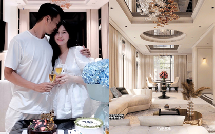 Thành Chung cùng vợ con đón sinh nhật, khung cảnh biệt thự bạc tỷ mới toanh chiếm spotlight