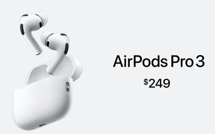 Apple AirPods Pro 3 ra mắt: Tai nghe có cảm biến đo nhịp tim, dịch trực tiếp và chống ồn "đỉnh nhất thế giới", giá gần 6,6 triệu đồng