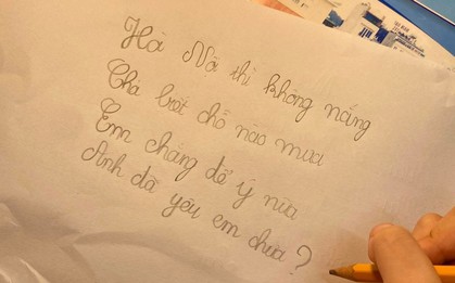 Bài thơ "về thời tiết" của học sinh lớp 2 gây sốt vì giống hệt lời tỏ tình