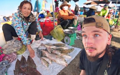 Anh Tây thử thách đi chợ hải sản, lỡ nói sai một chữ tiếng Việt mà mua phải con cá bé nhất chợ