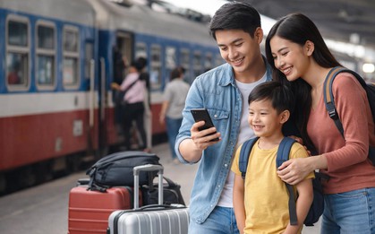 Người dùng VCB Digibank hưởng lợi lớn với loạt ưu đãi khi đặt vé tàu, xe và máy bay dịp Tết