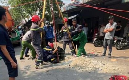 2 công nhân tử vong thương tâm dưới hố ga ở TP.HCM