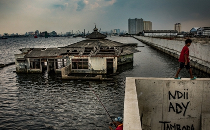 Một thành phố gần Việt Nam đang lún xuống