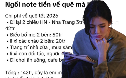 Xem các gia đình dự trù tiêu Tết mà "toát mồ hôi", có nhà mới tạm tính đã lên đến 142 triệu, thấy mà đau tim dùm