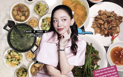 Những bữa cơm nhà của Tóc Tiên