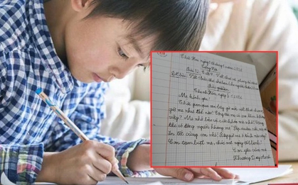 Đọc bức thư con viết, bà mẹ Thanh Hoá cười ná thở: Cô giáo không biết tưởng bố mẹ li hôn hoặc mẹ cháu đi trốn nợ lâu năm