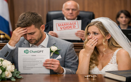 Nhờ ChatGPT soạn lời thề nguyện trong đám cưới, cặp đôi bị toà án hủy hôn