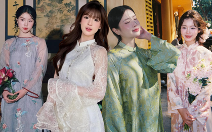 Đường đua áo dài Tết 2026: Không thể phân định thắng thua, gái xinh trên TikTok là thần!