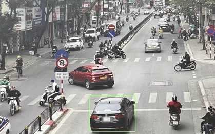 Hà Nội: Một ngày camera AI phát hiện hơn 100 trường hợp vi phạm giao thông