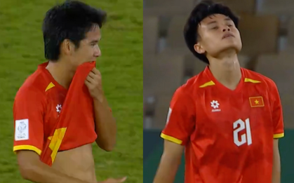Dàn tuyển thủ U23 Việt Nam thất thần, buồn bã khi thua đau U23 Trung Quốc