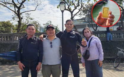 Vụ đánh rơi 2 cây vàng xuống sông Hương: Đã tìm thấy cả 2, chủ nhân lên tiếng