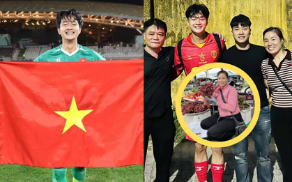 Gánh hoa quả của mẹ thủ môn Cao Văn Bình đắt khách, gia đình làm 10 mâm cỗ đón con về từ U23 châu Á