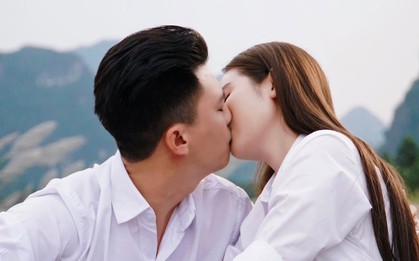 Phía sau cảnh hôn của Huyền Lizzie và Hà Việt Dũng